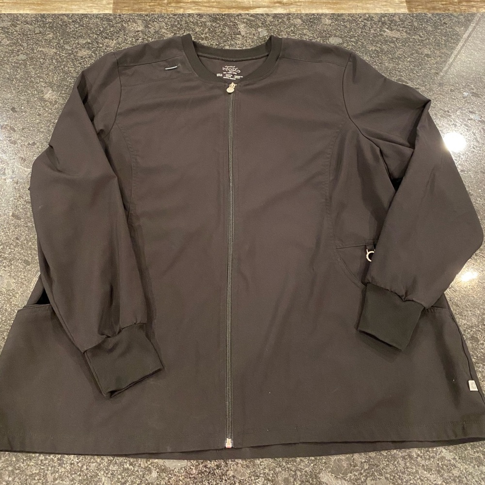 Womens Plus Size 3X Cherokee Infinity Scrub Jacket